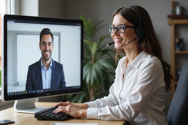 Clienti che interagiscono con il servizio clienti online